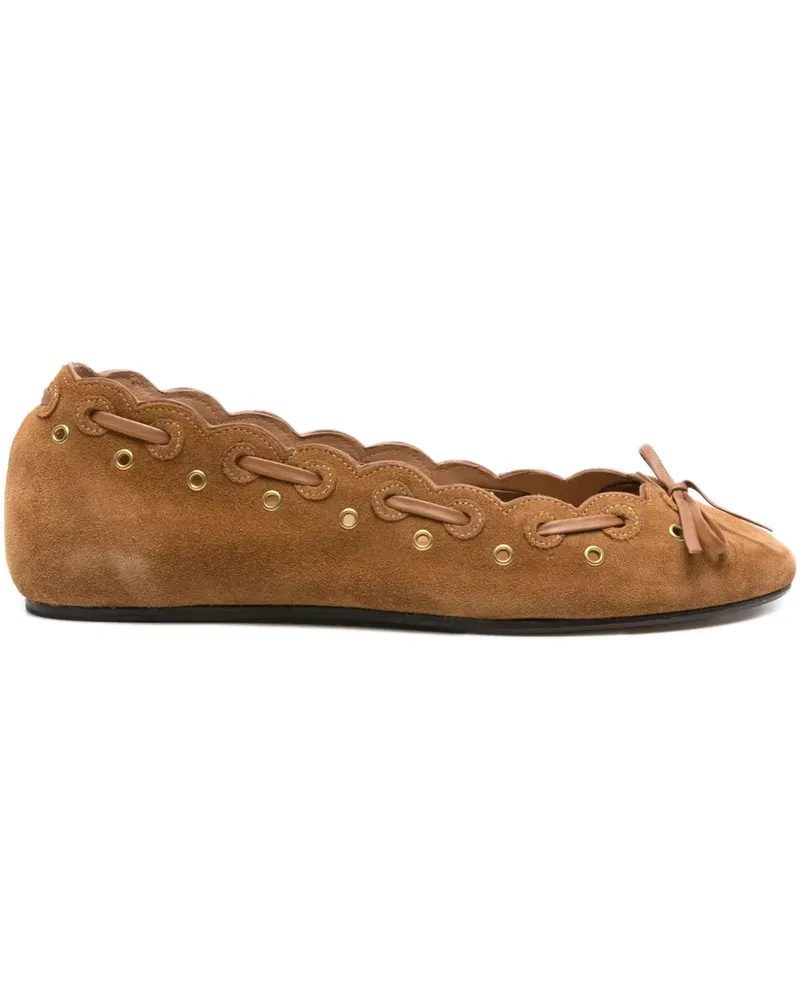 Isabel Marant Balfy Ballerinas aus Wildleder - Braun Braun