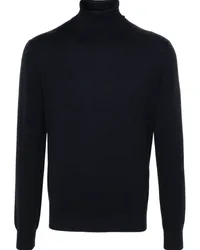 Dell'oglio Klassischer Rollkragenpullover Blau