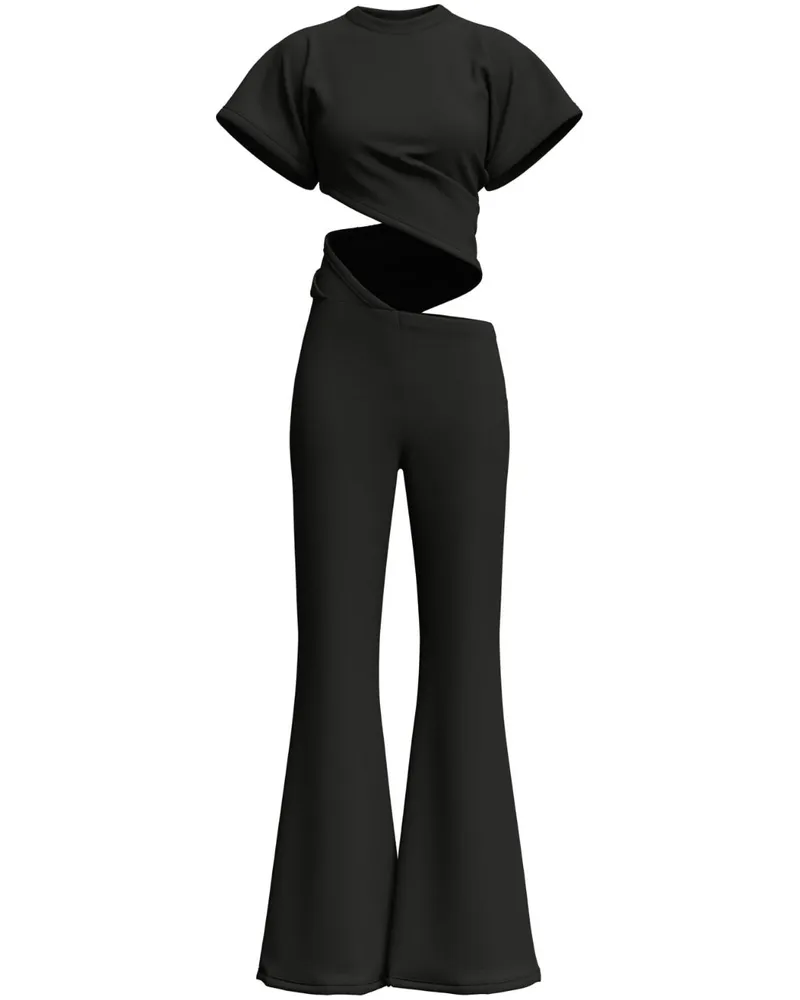 Margherita MACCAPANI Sere Jumpsuit mit Cut-Outs Schwarz