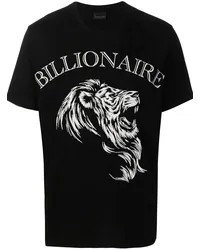 Billionaire T-Shirt mit grafischem Print Schwarz