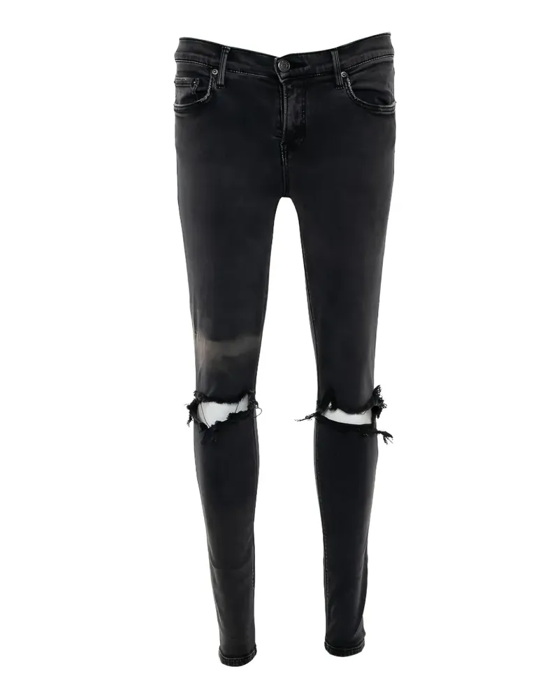 GRLFRND Skinny-Jeans im Distressed-Look - Grau Grau