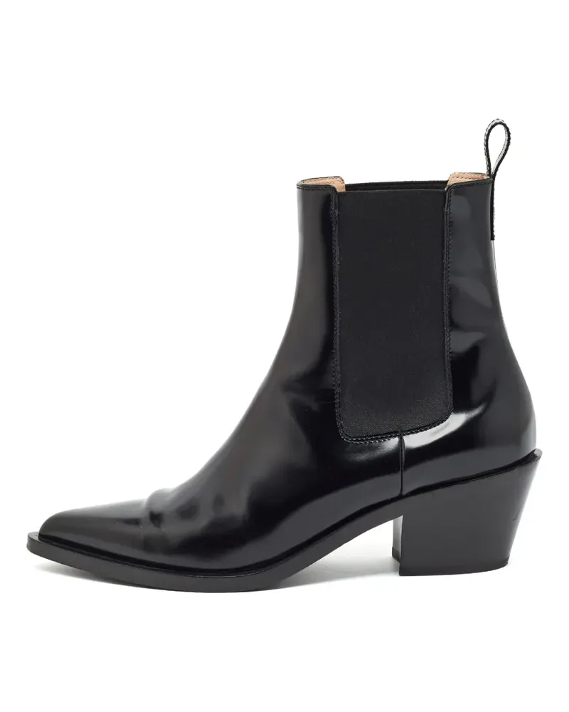 Gianvito Rossi Stiefeletten mit spitzer Kappe - Schwarz Schwarz