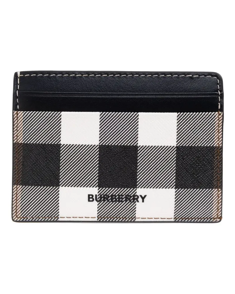 Burberry checked cardholder - Schwarz Schwarz