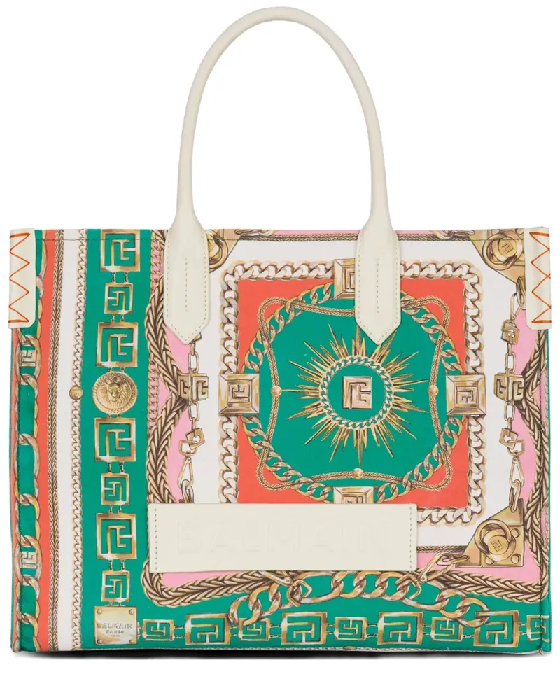 Balmain Mittelgroße B-Army Tote Bag - Grün Grün