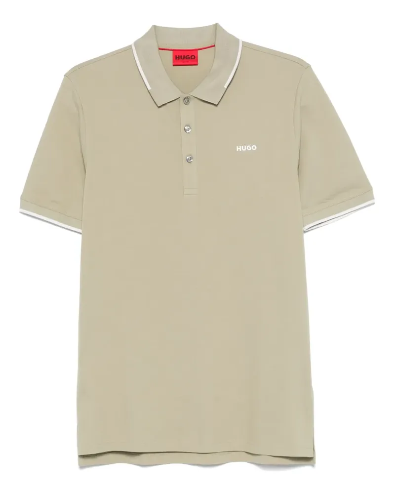 HUGO BOSS Poloshirt mit Logo-Stickerei - Grün Grün