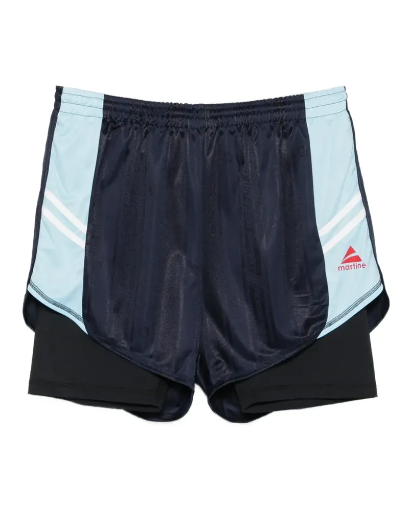Martine Rose stripe detail shorts - Blau Blau