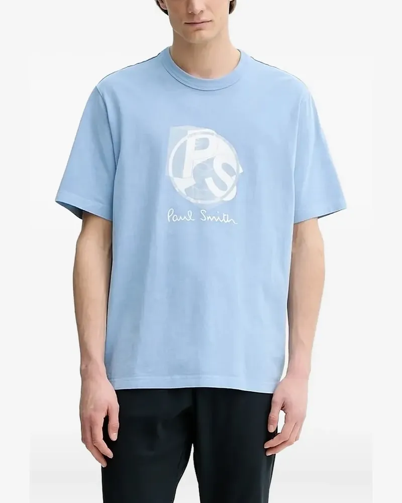 Paul Smith T-Shirt mit Logo-Print - Blau Blau