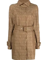 Versace Allover Trenchcoat Braun