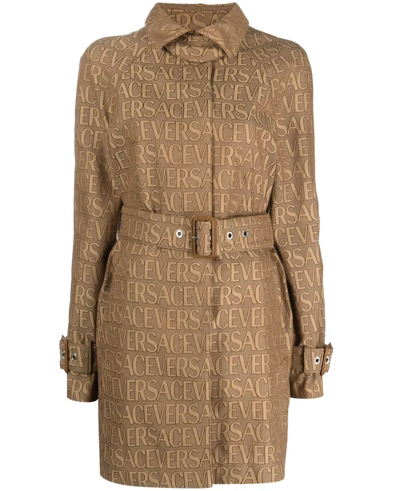 Versace Allover Trenchcoat - Braun Braun
