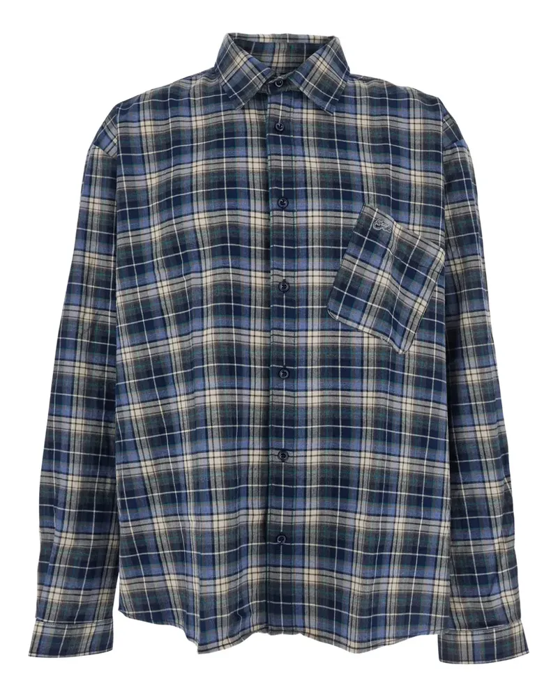 ERL Hemd mit Karomuster - Blau Blau