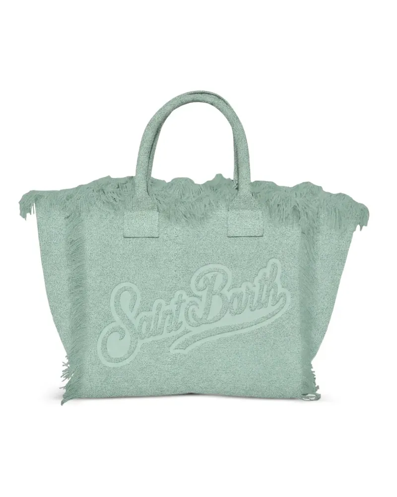 MC2 Saint Barth Colette Tote Bag mit Fransen - Grün Grün