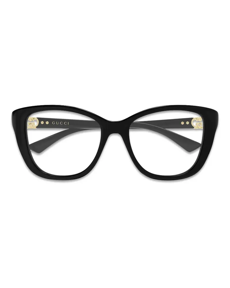 Gucci Cat-Eye-Sonnenbrille mit GG - Schwarz Schwarz
