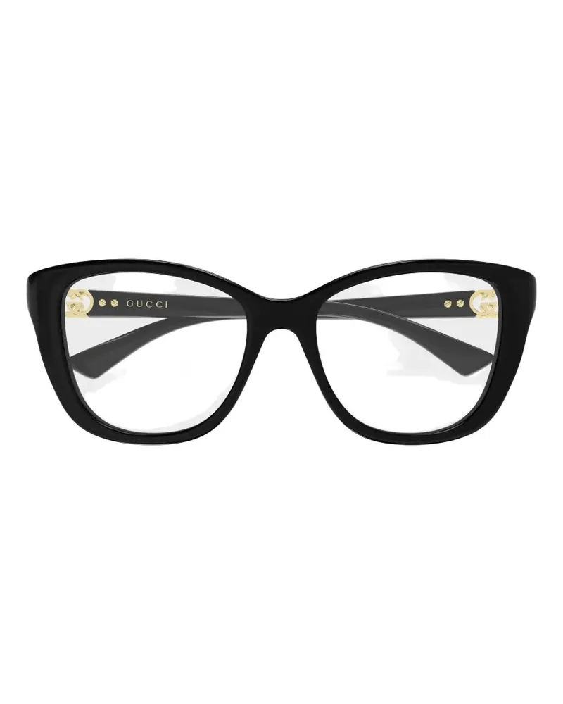 Gucci Interlocking G cat-eye frame glasses - Schwarz Schwarz