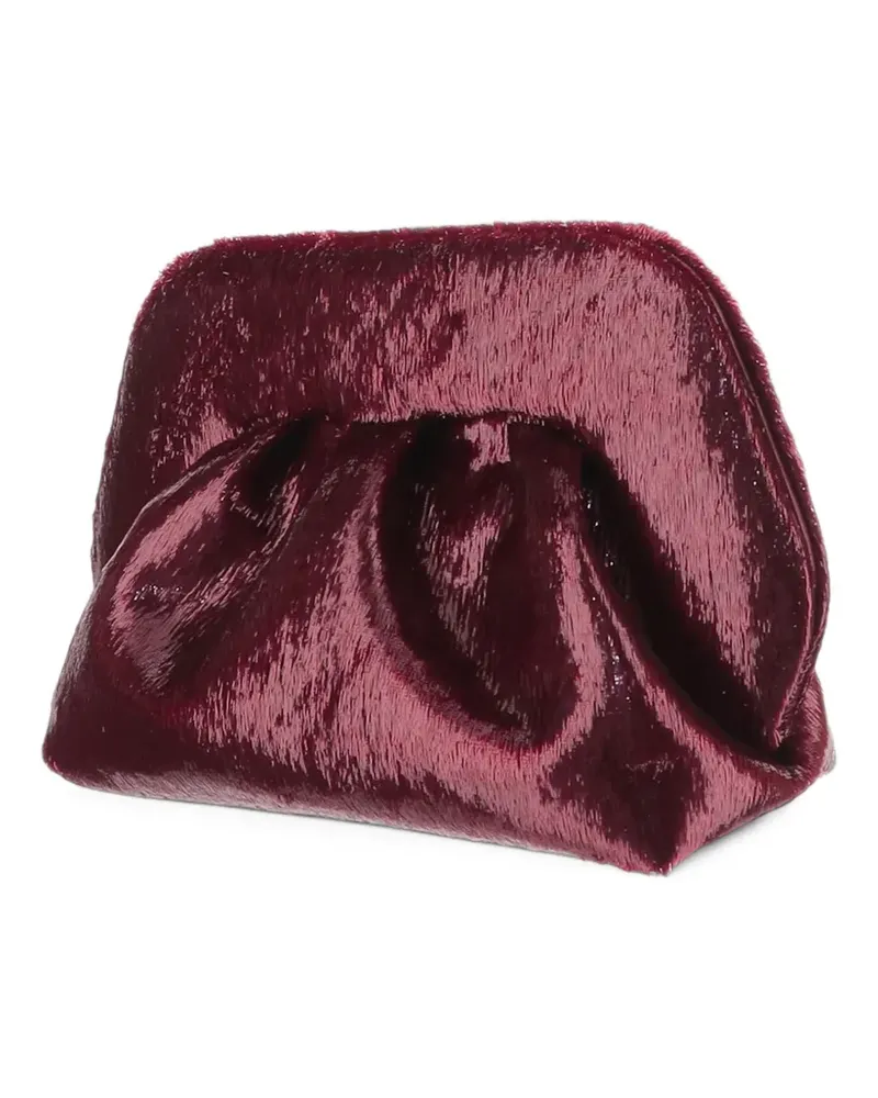 THEMOIRÈ ruched clutch bag - Rot Rot