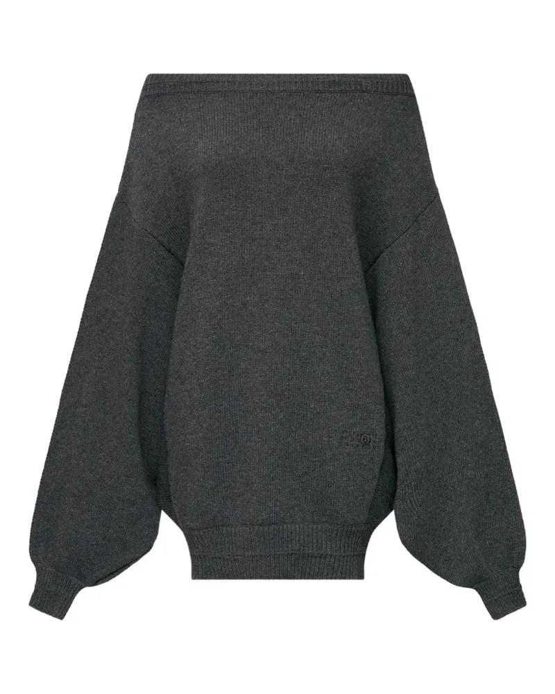 Maison Margiela merino wool knitted dress - Grau Grau