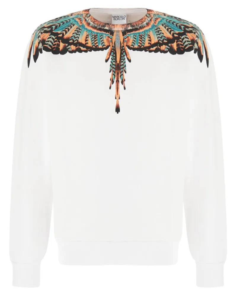 Marcelo Burlon | County of Milan Grizzly Wings Pullover - Weiß Weiß