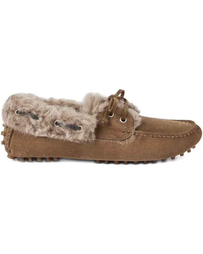 Brunello Cucinelli Loafer aus Wildleder - Braun Braun