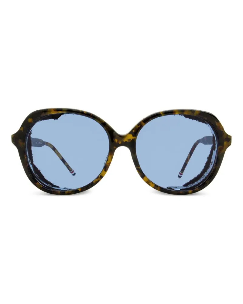 Thom Browne Sonnenbrille mit runden Gläsern - Braun Braun