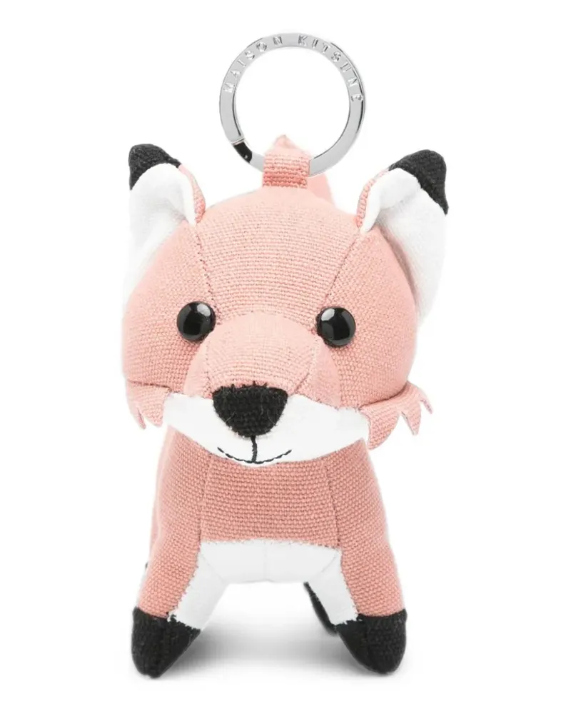 Kitsuné Taschenanhänger mit Fuchs - Rosa Rosa