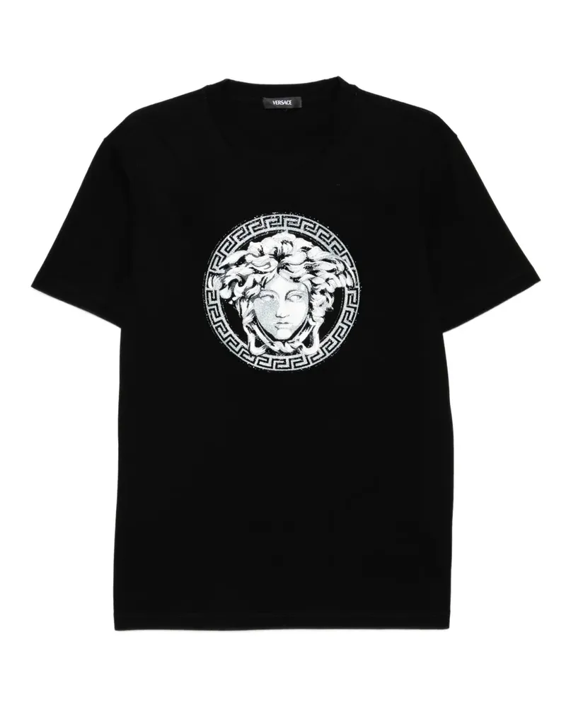 Versace Crystal Medusa T-Shirt - Schwarz Schwarz