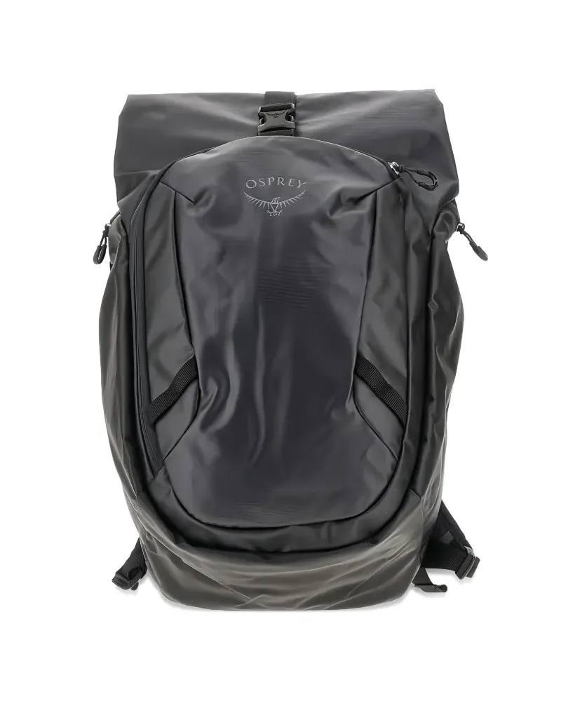 Osprey Transporter Rucksack mit Rolltop - Schwarz Schwarz