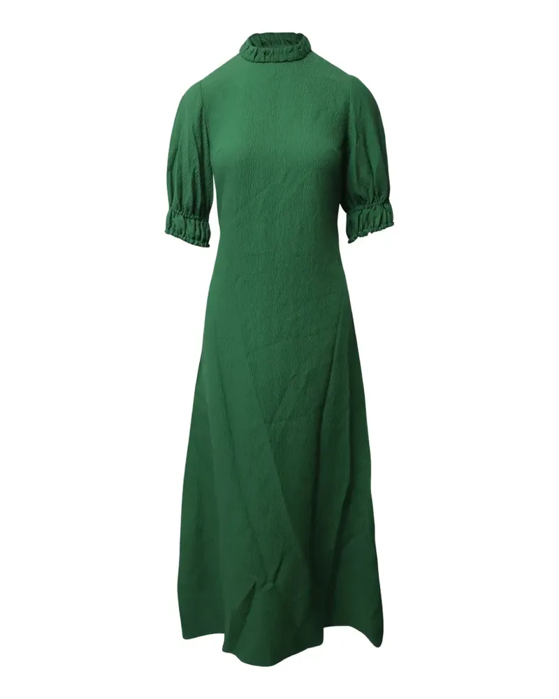 EMILIA WICKSTEAD Cloqué-Kleid mit Cut-Out - Grün Grün