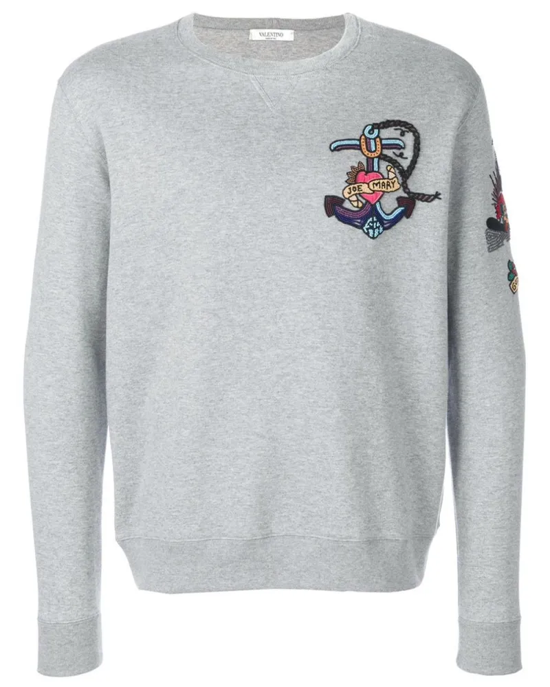 Valentino Garavani Besticktes Sweatshirt - Grau Grau