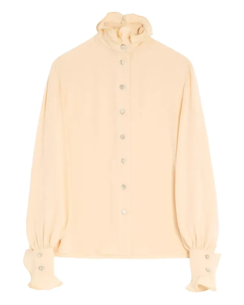 Valentino Garavani Bluse mit Rüschenkragen - Nude Nude