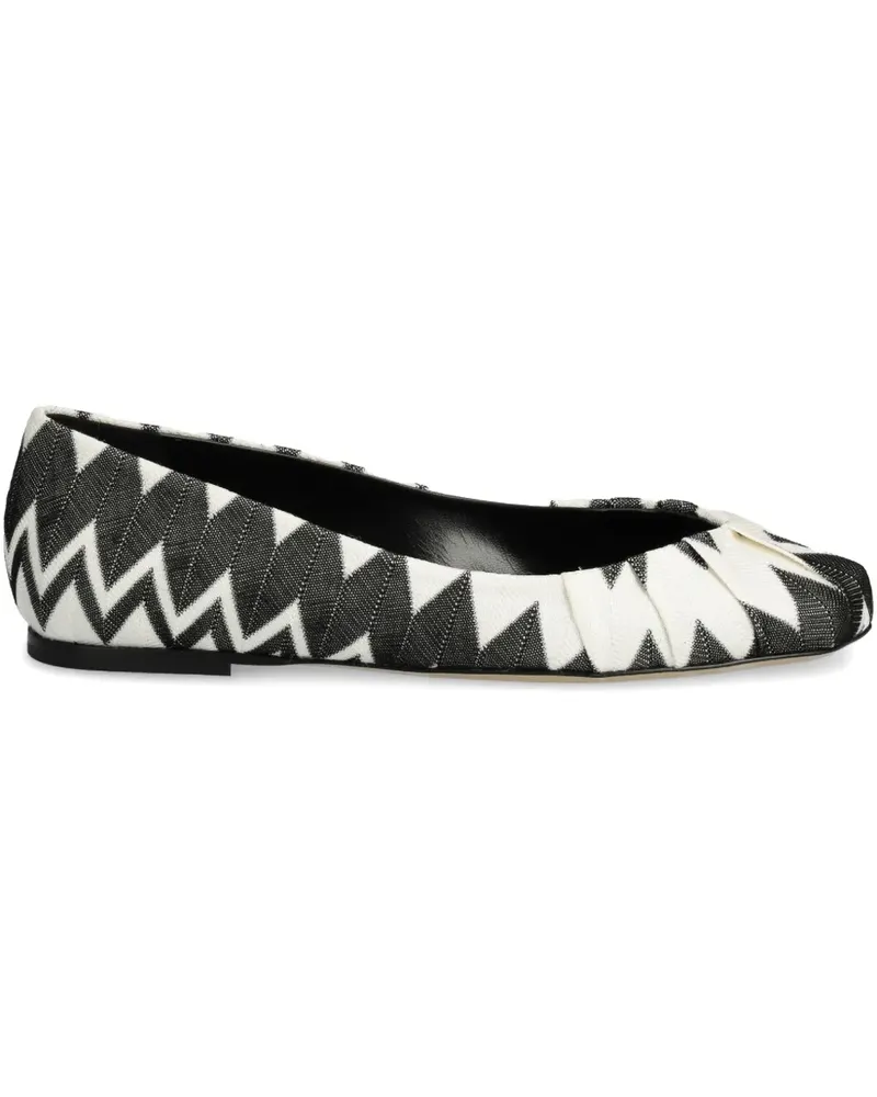 Missoni Ballerinas mit geometrischem Print - Schwarz Schwarz