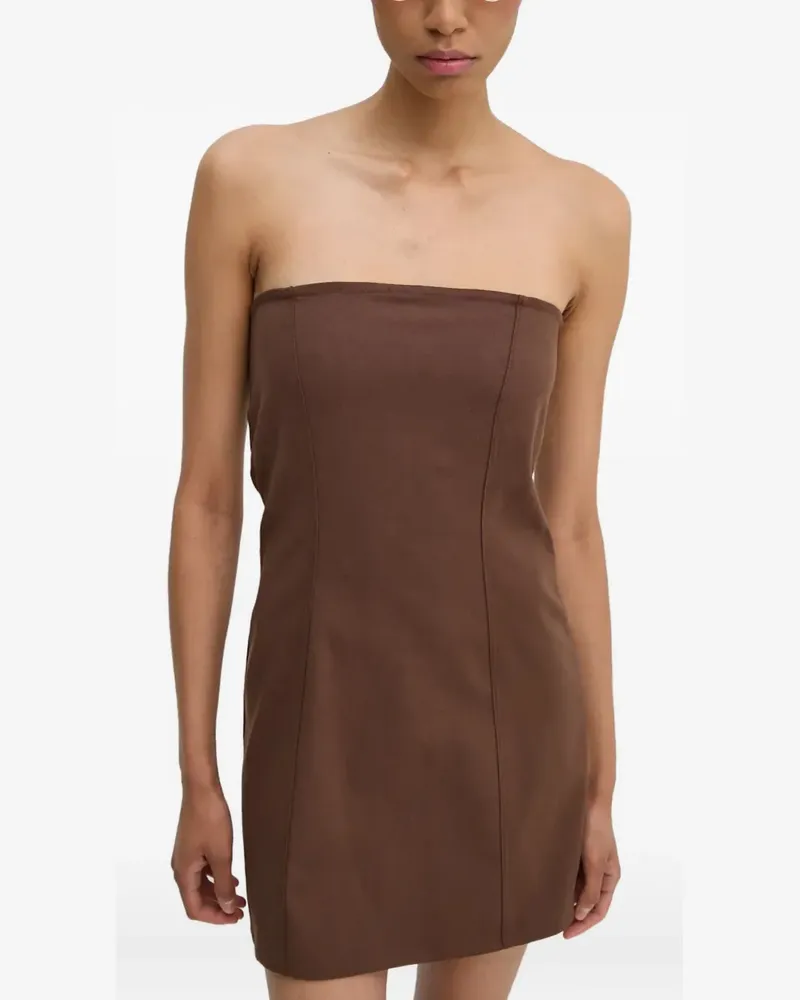 Résumé Schulterfreies Minikleid - Braun Braun