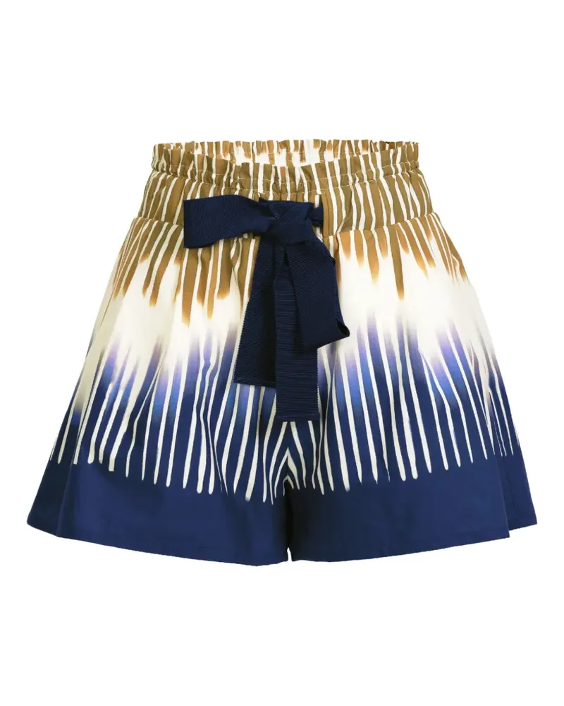 Silvia Tcherassi Kurze Giorgio Shorts mit abstrakter Krawatte - Nude Nude