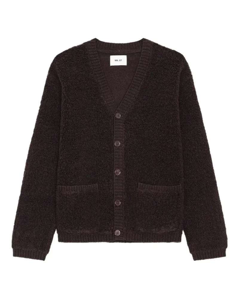 NN 07 terry-fleece V-neck cardigan - Braun Braun