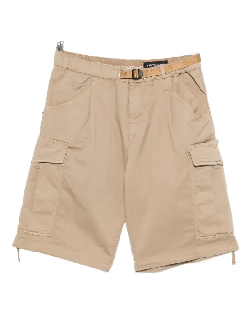 PLAN C belted pocket shorts - Nude Nude