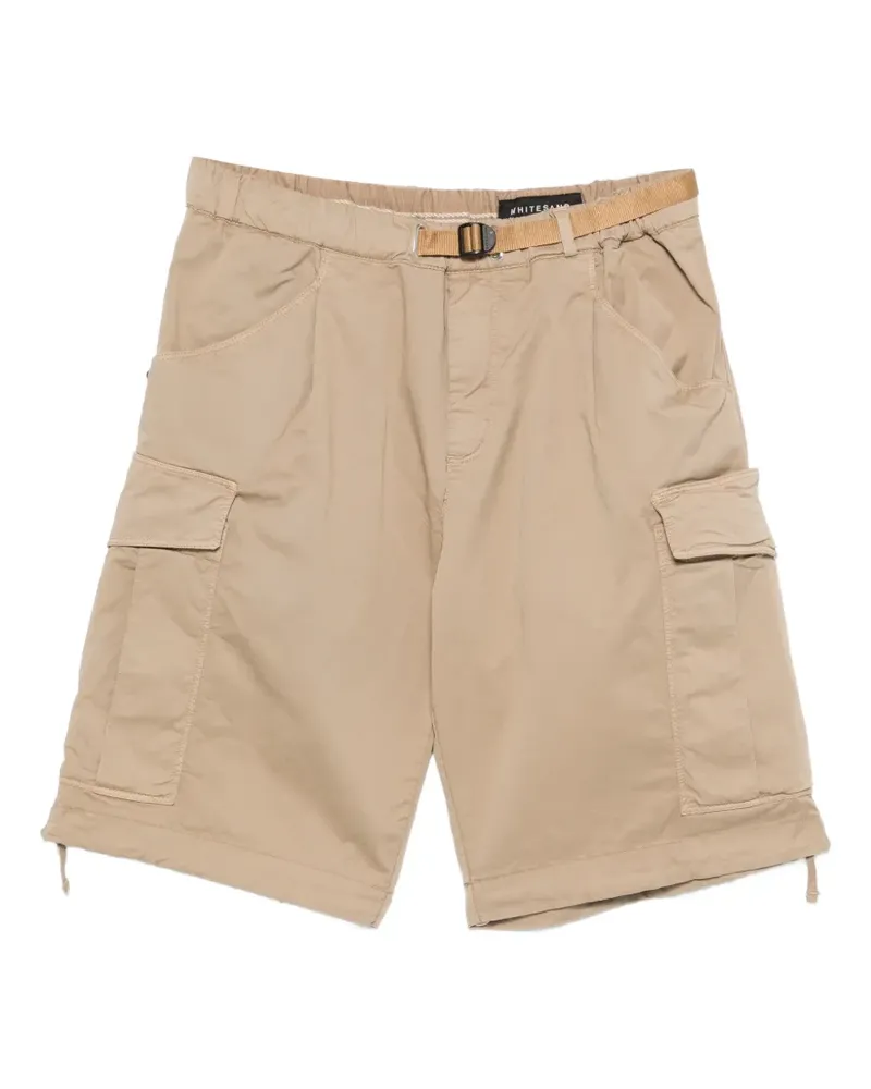 PLAN C belted pocket shorts - Nude Nude