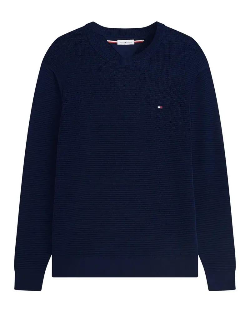 Tommy Hilfiger logo-embroidered sweater - Blau Blau