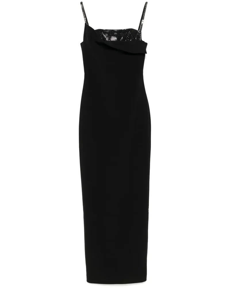 Roland Mouret Verziertes Krepp-Abendkleid - Schwarz Schwarz