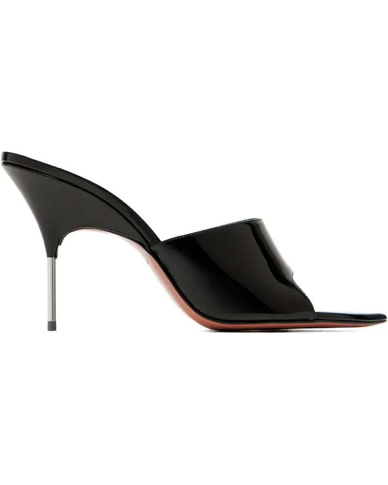 Amina Muaddi Sandalen aus Lackleder 95mm - Schwarz Schwarz