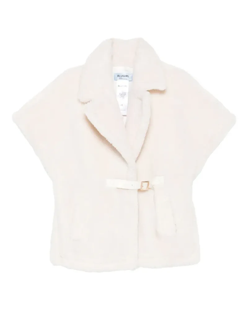 Blumarine Jacke mit fallendem Revers - Weiß Weiß