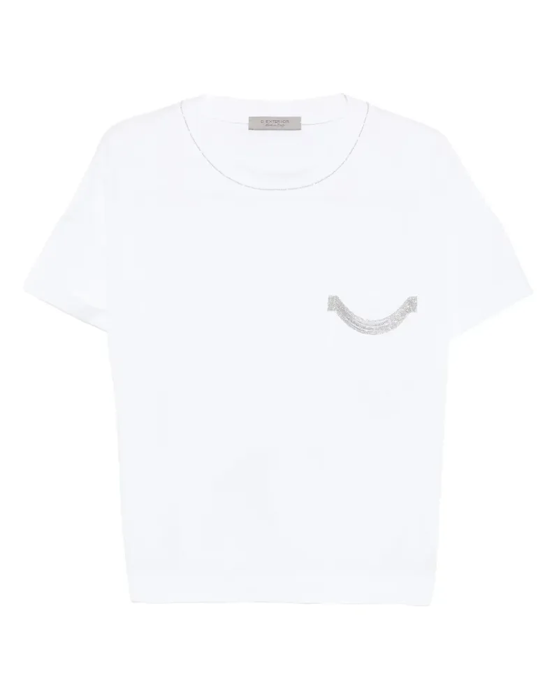 D.EXTERIOR pocket-embellished T-shirt - Weiß Weiß
