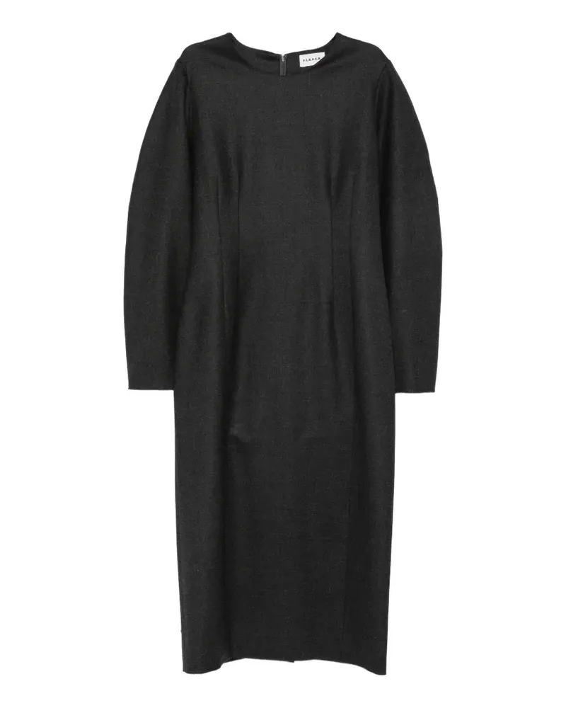 P.A.R.O.S.H. P.A.R.O H. crew-neck long-sleeve midi dress - Grau Grau