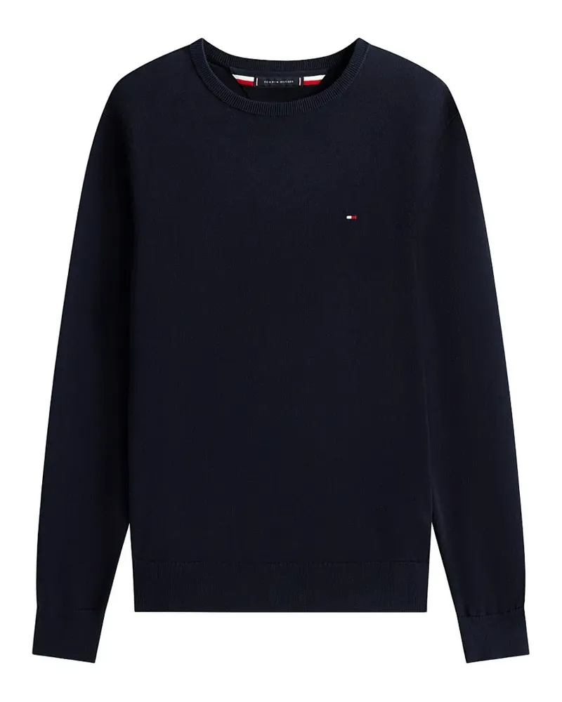 Tommy Hilfiger Pullover mit Logo-Stickerei - Blau Blau