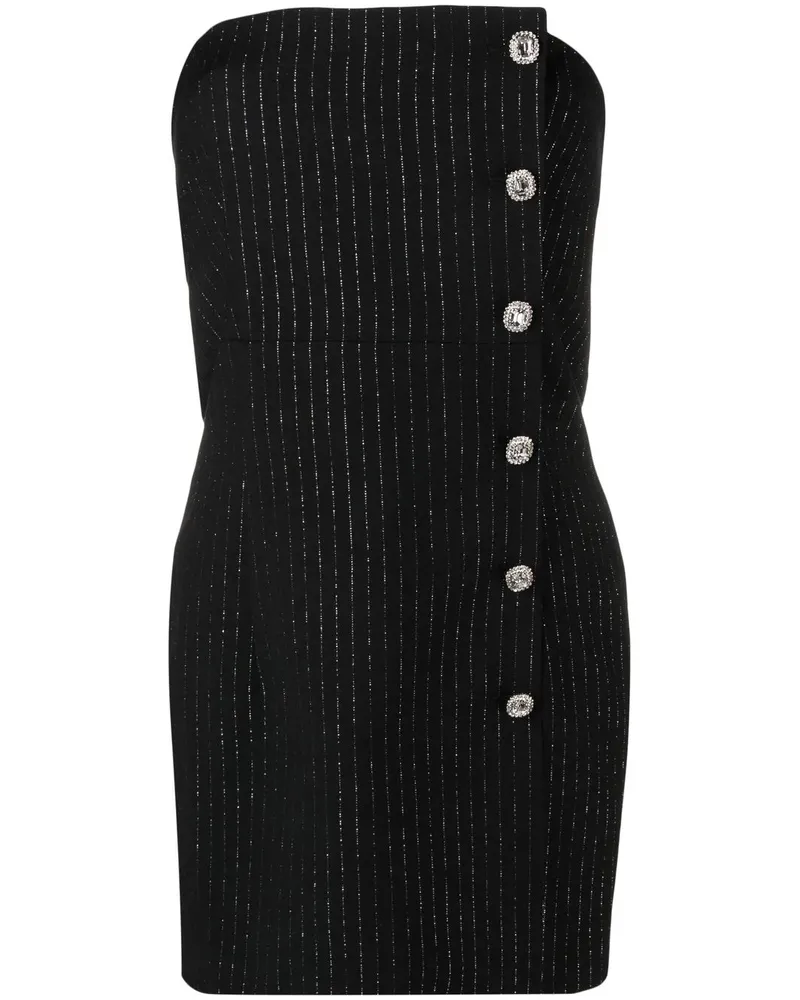 Alessandra Rich Schulterfreies Kleid - Schwarz Schwarz