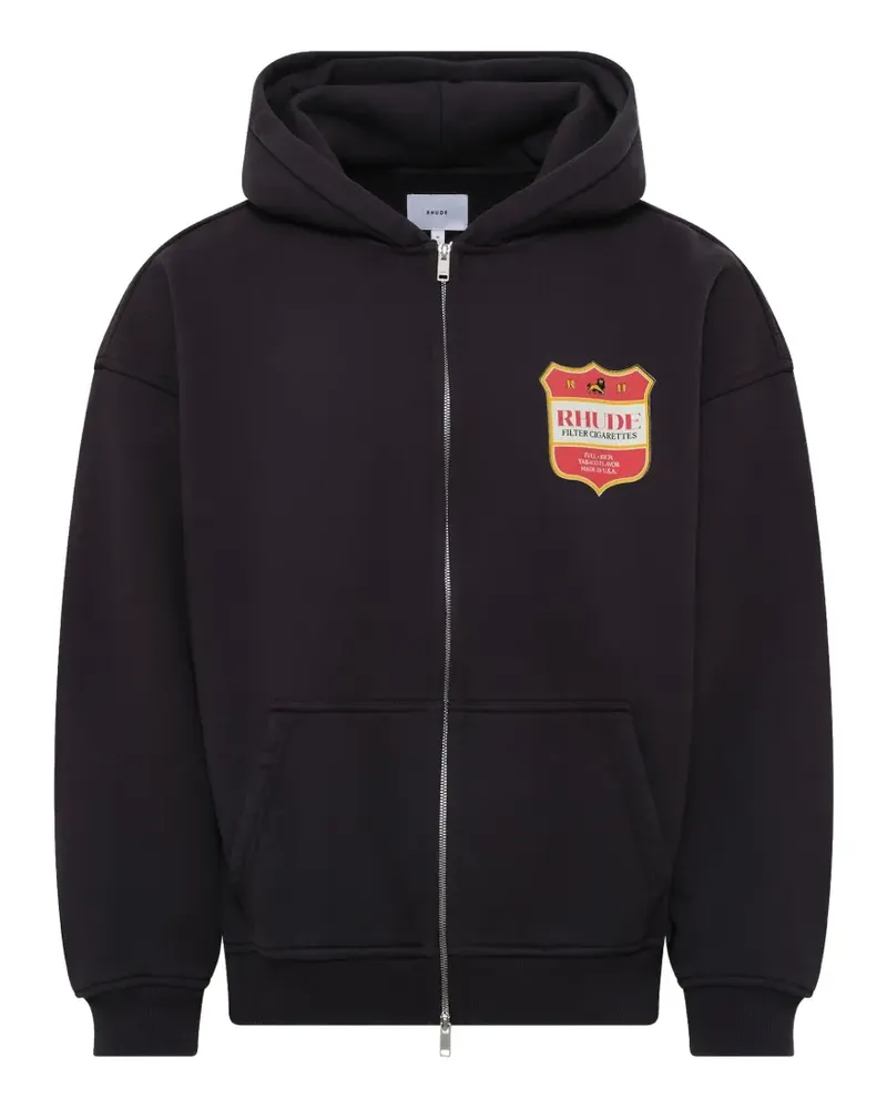 RHUDE Filtaro Crest zip-up hoodie - Schwarz Schwarz
