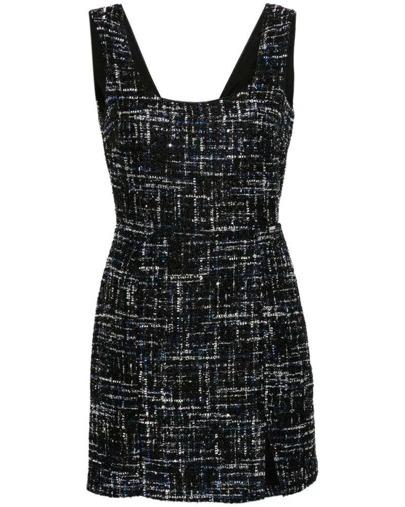 Liu Jo Minikleid aus Bouclé - Schwarz Schwarz