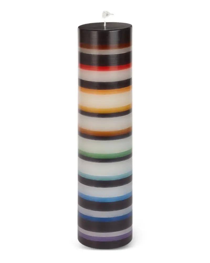 Missoni Home Gestreifte Kerze - Schwarz Schwarz