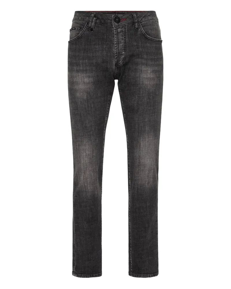 Philipp Plein Jeans mit Stern-Patch - Grau Grau
