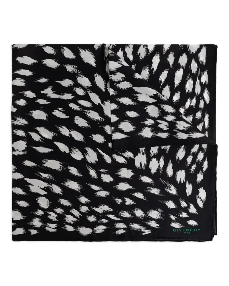 Givenchy Gemusterter Schal - Schwarz Schwarz