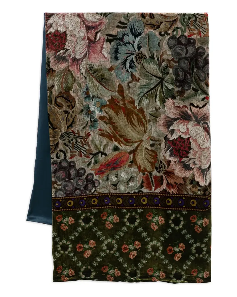 Pierre-Louis Mascia floral-print scarf - Schwarz Schwarz