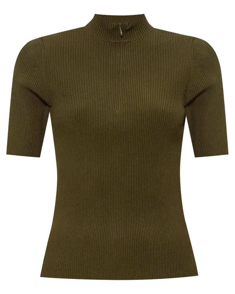 Tory Burch Geripptes T-Shirt - Grün Grün