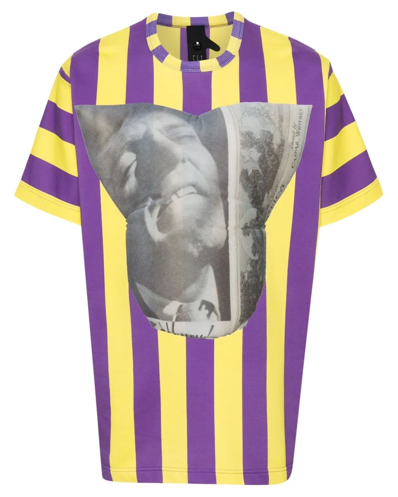 Bernhard Willhelm Gestreiftes T-Shirt - Gelb Gelb